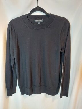Banana Republic Men’s Merino Wool Crewneck Sweater - Black